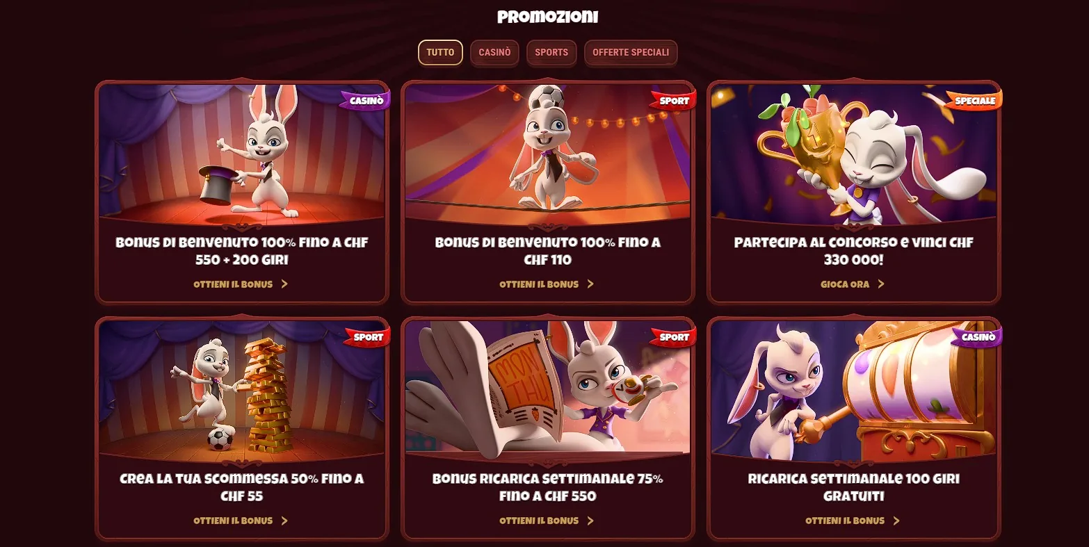 Le promozioni e i bonus di Magius Casino